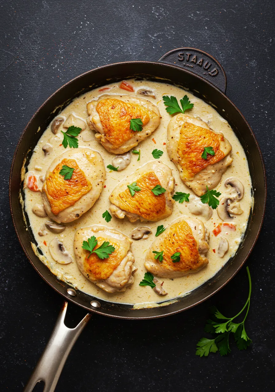 One-Pan Creamy Garlic Chicken Skillet - tertiary view